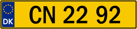 Trailer License Plate